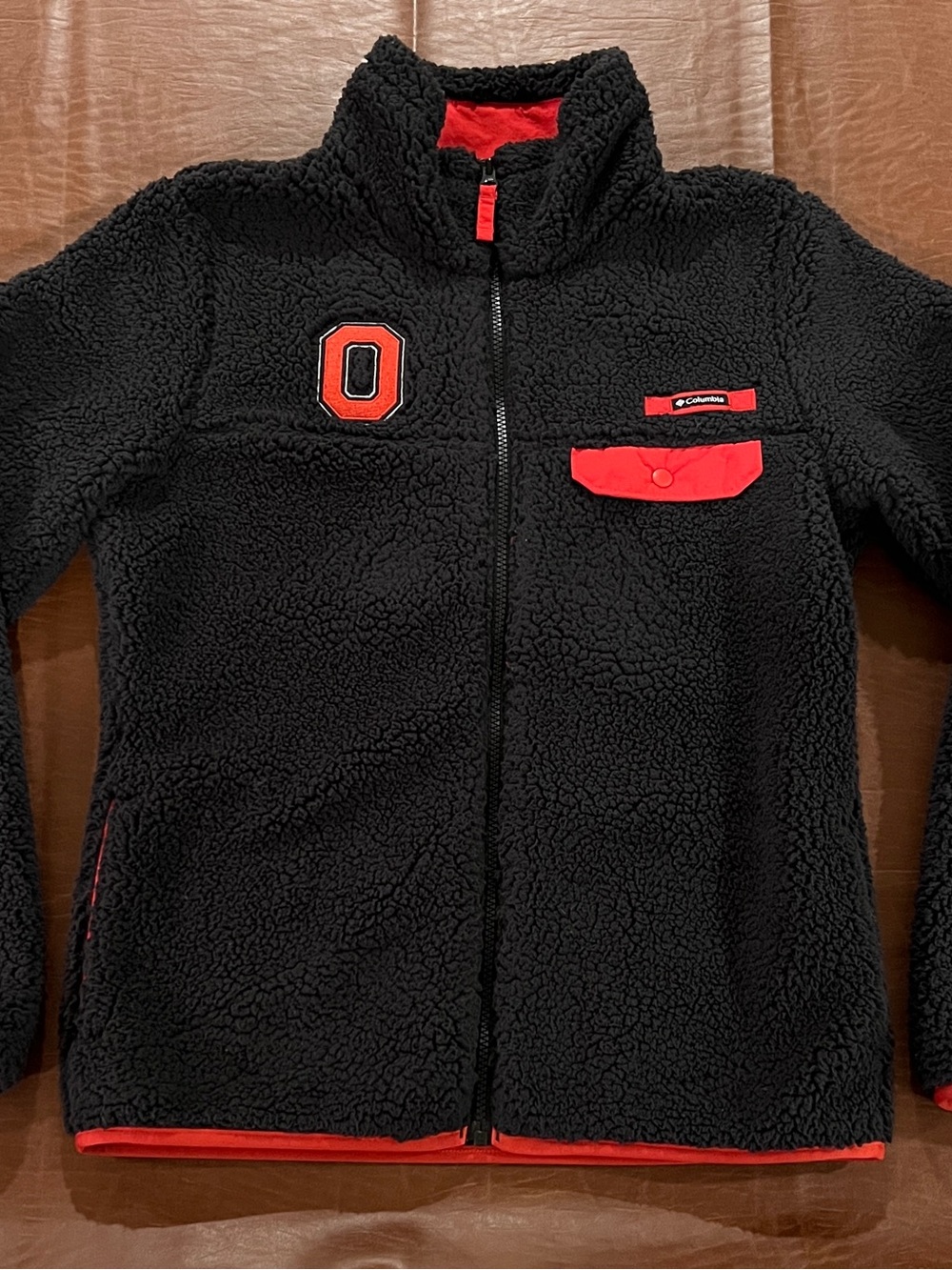 Columbia Women’s Ohio State Mountain Side Heavyweight Sherpa Fleece Jacket Small